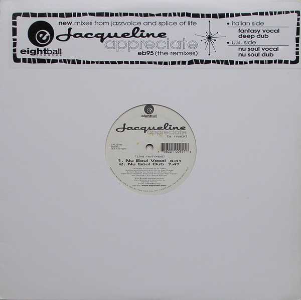 Jacqueline - Appreciate (The Remixes)