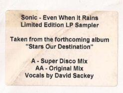 Sonic - Even When It Rains (Stars Our Destination LP Sampler)