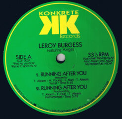 Leroy Burgess Featuring Angel (6) - Running After You