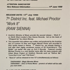 7th District Inc. - Work It